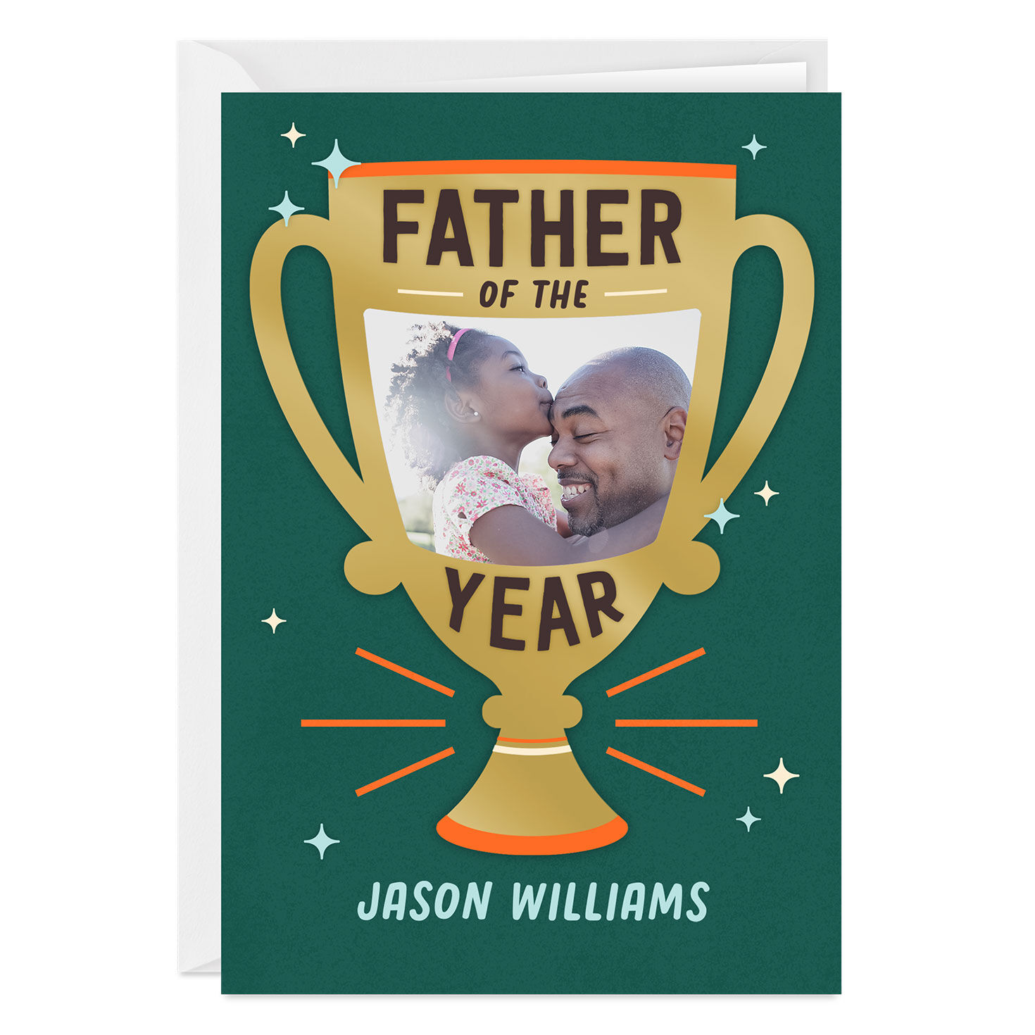 Vintage Father of the Year Custom Father's Day Card