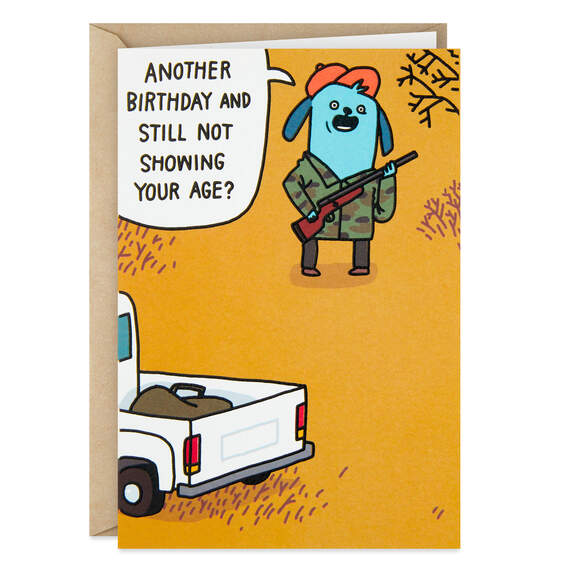 Damn Good Camouflage Funny Birthday Card, , large image number 1