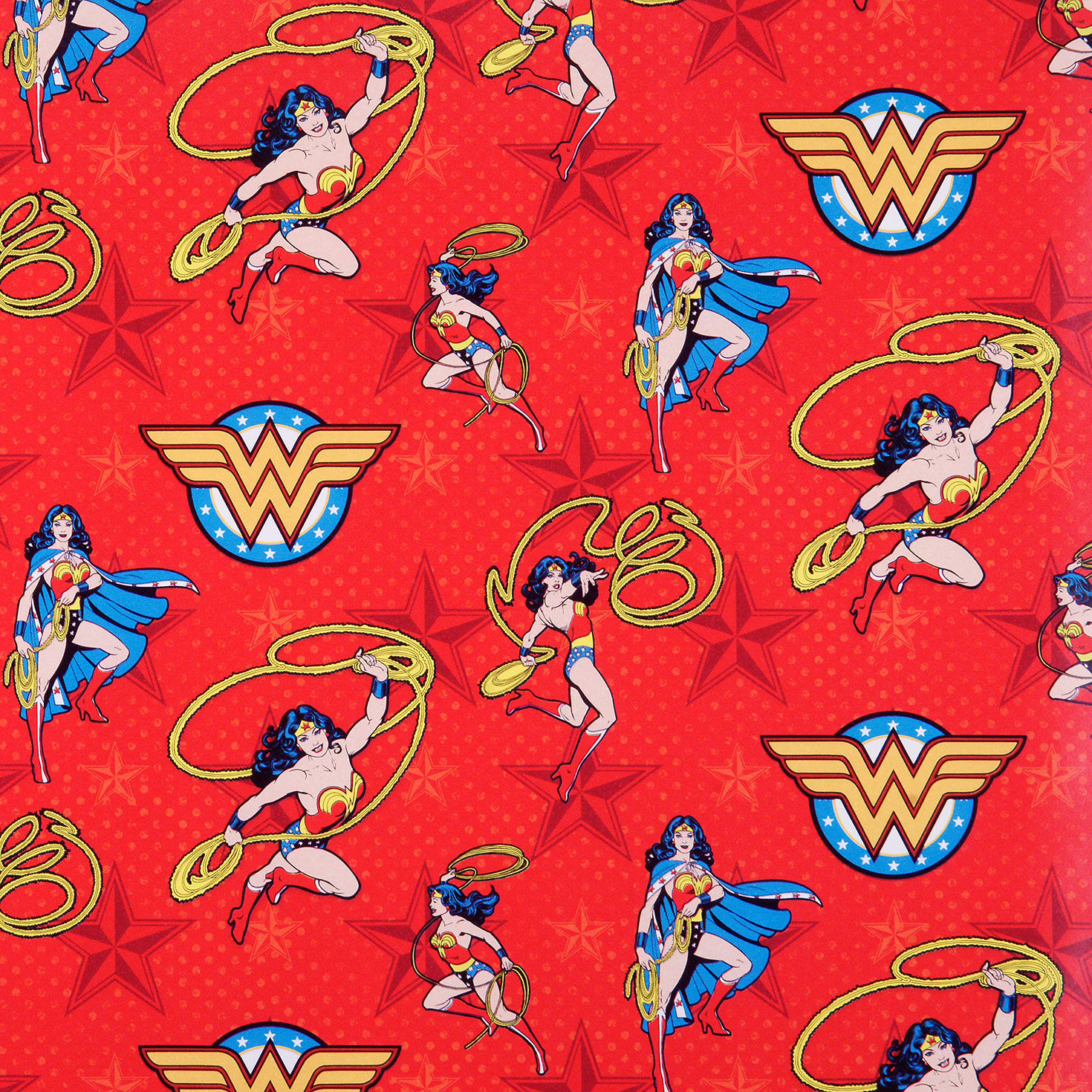 DC Logos, Comic Panels and Action Poses Gift Wrap Wrap Square image number 4