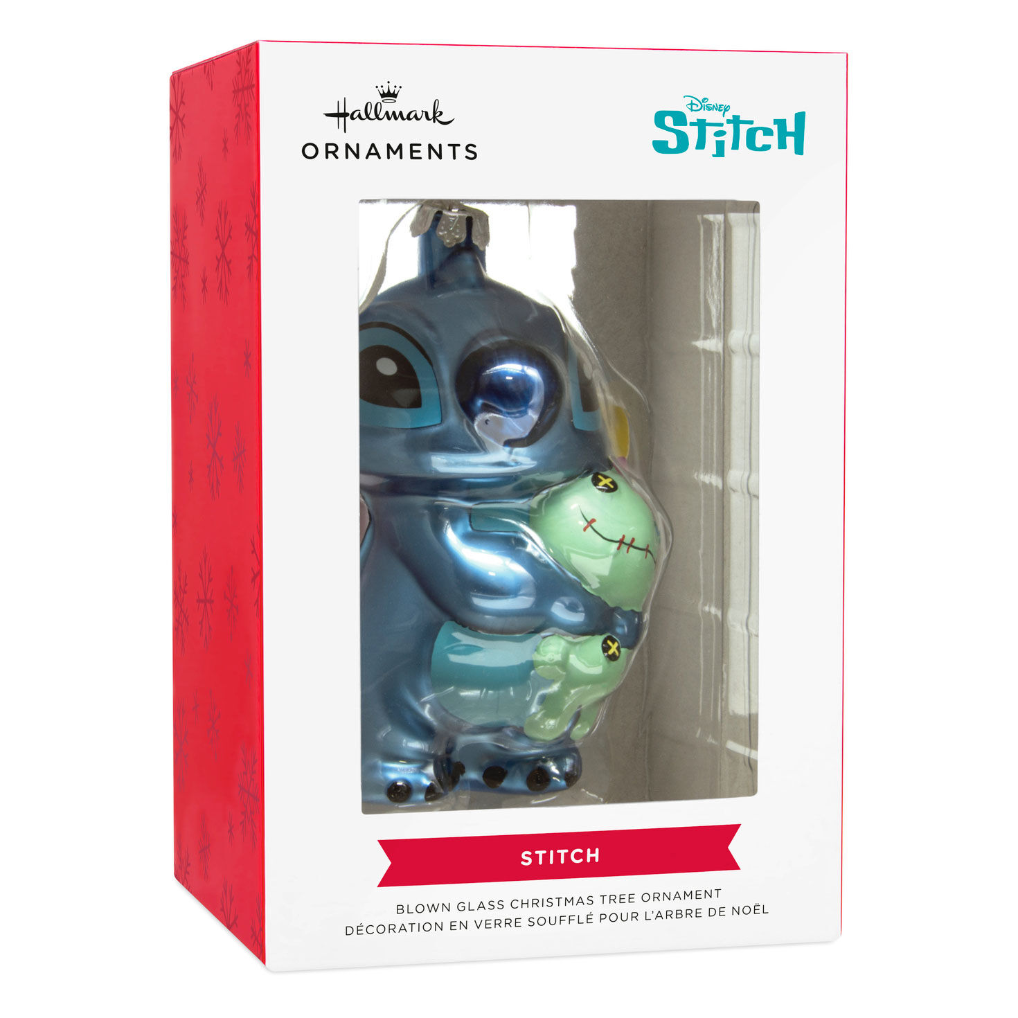Stitch With Scrump Glass Christmas Ornament backage front image number 7