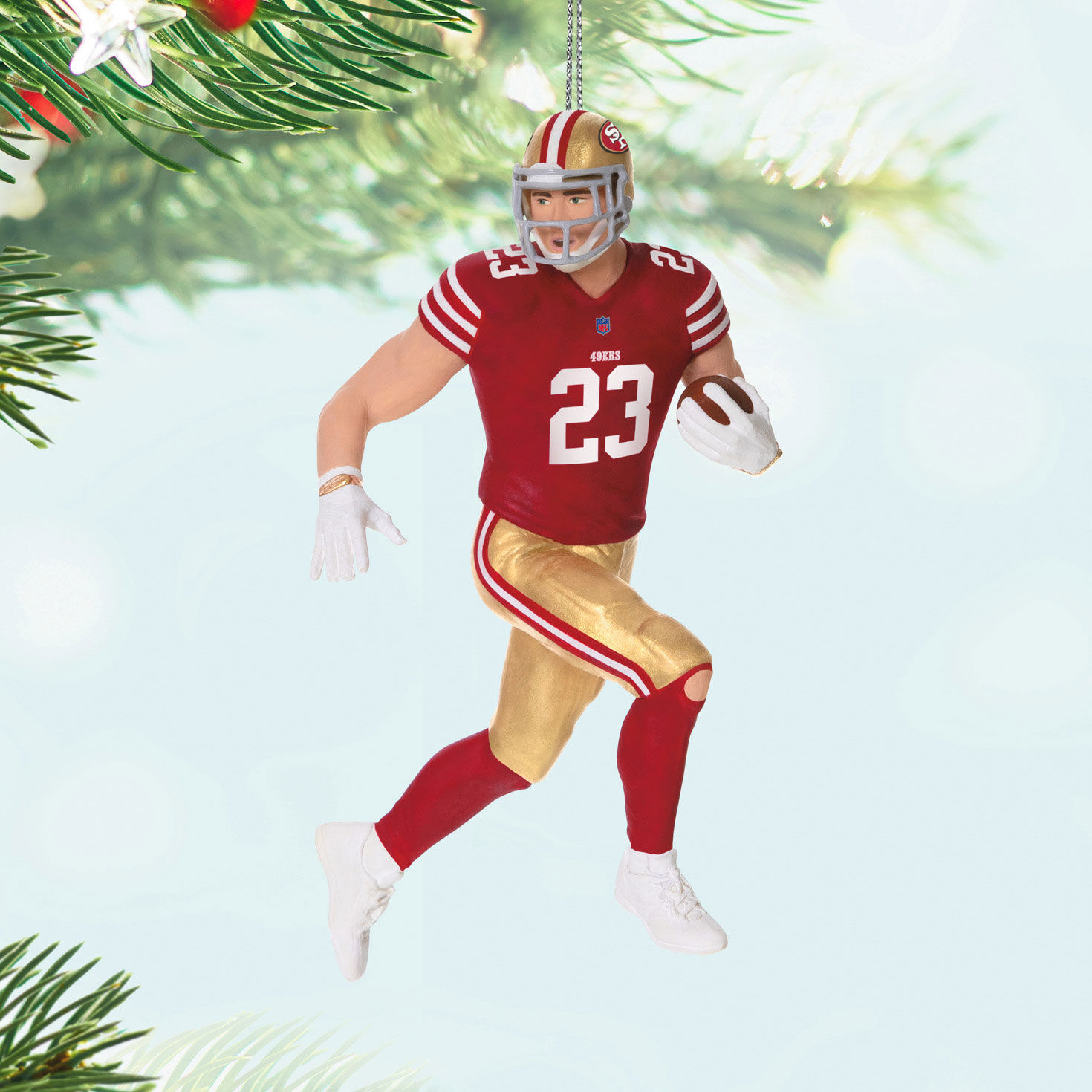 NFL San Francisco 49ers Christian McCaffrey Ornament for only USD 28.99 | Hallmark