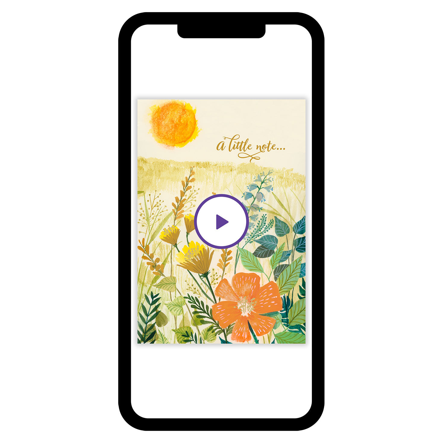 Sunny Wildflowers Thank-You eCard