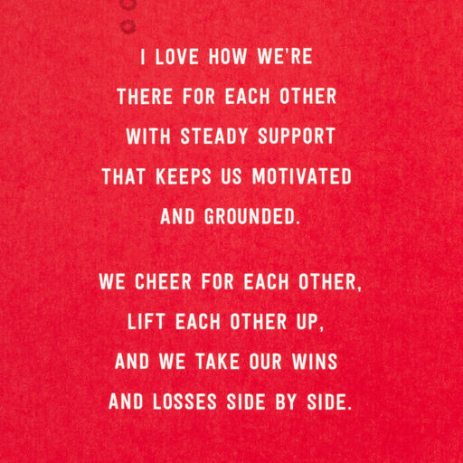 I Love Team Us Heart Football Valentine's Day Card for Husband, 