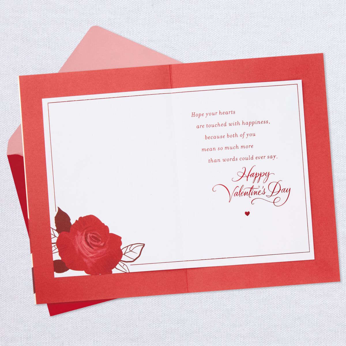 Two Roses Valentine's Day Card for Daughter and Son-in-Law - Greeting ...
