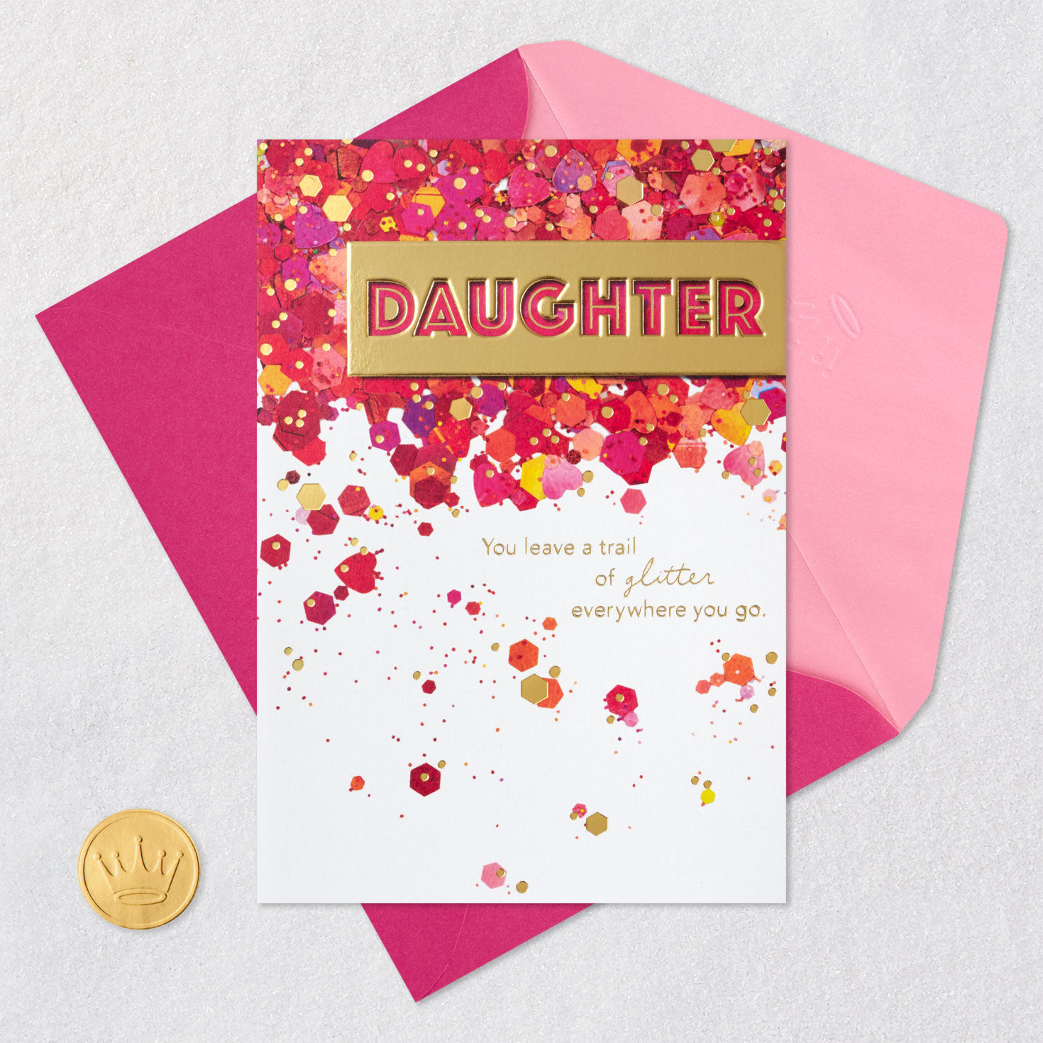 Proud of the Sparkle You Bring to Our Family Birthday Card for Daughter, , large image number 5