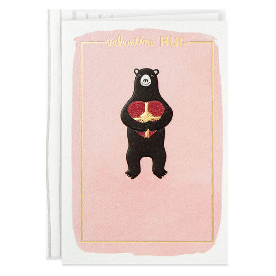 Bear Hug for You Valentine's Day Card, , large image number 1