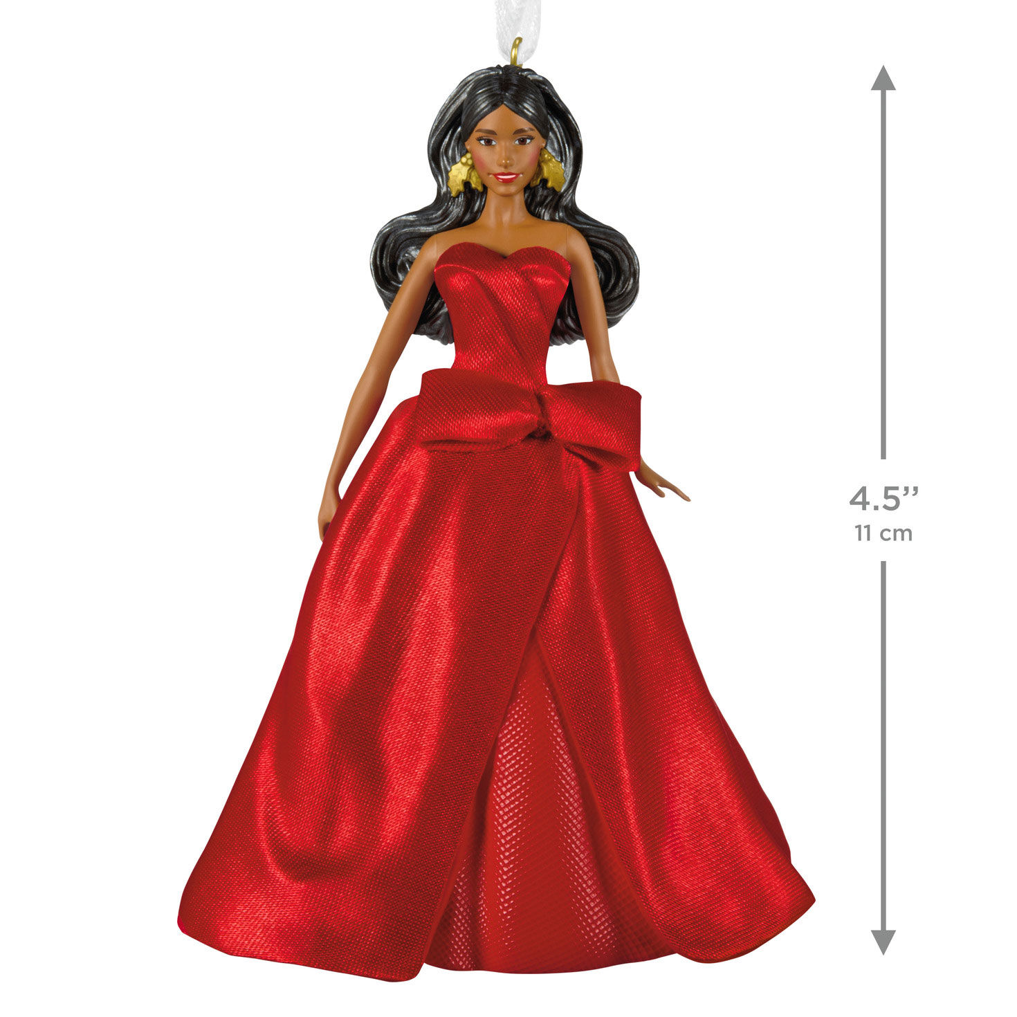 2026 Latina Holiday Barbie Keepsake Ornament measurement image number 3