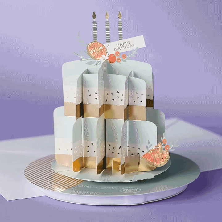 Citrus Cake Musical 3D Pop-Up Birthday Card With Motion for only USD 14.99 | Hallmark