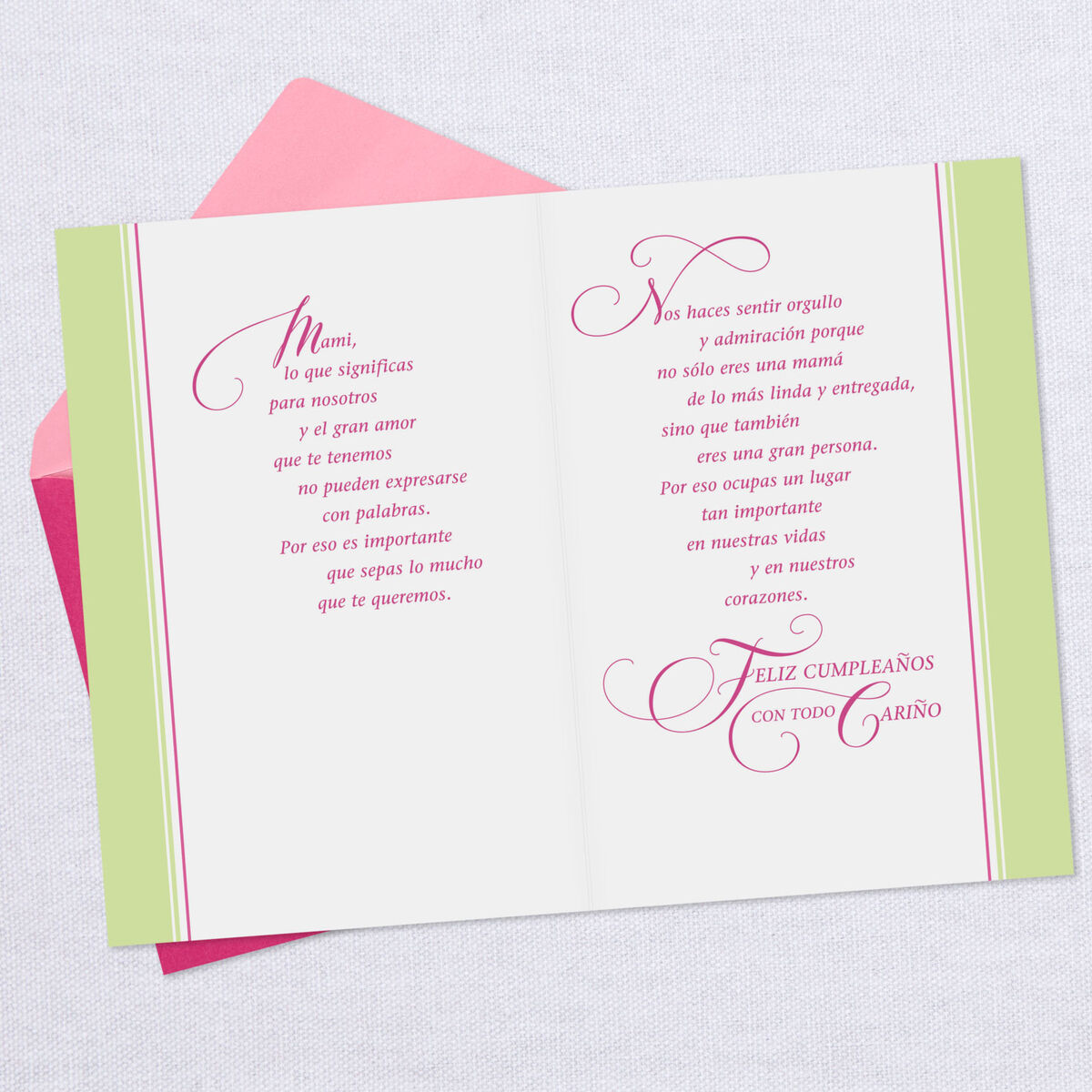 You Fill Our Hearts SpanishLanguage Mom Birthday Card  Greeting Cards