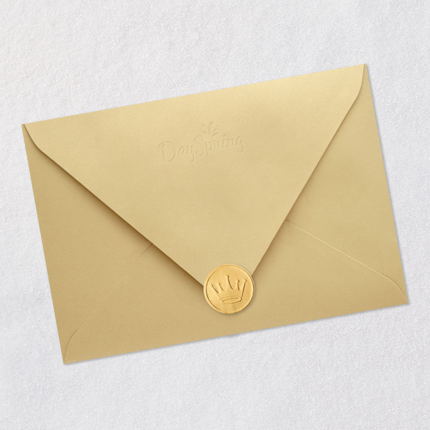 Joy Wreath with Cardinal Religious Christmas Card Card Front with Envelope and Gold Seal image number 7