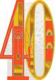 Art Deco 40th Birthday Card, , large image number 1