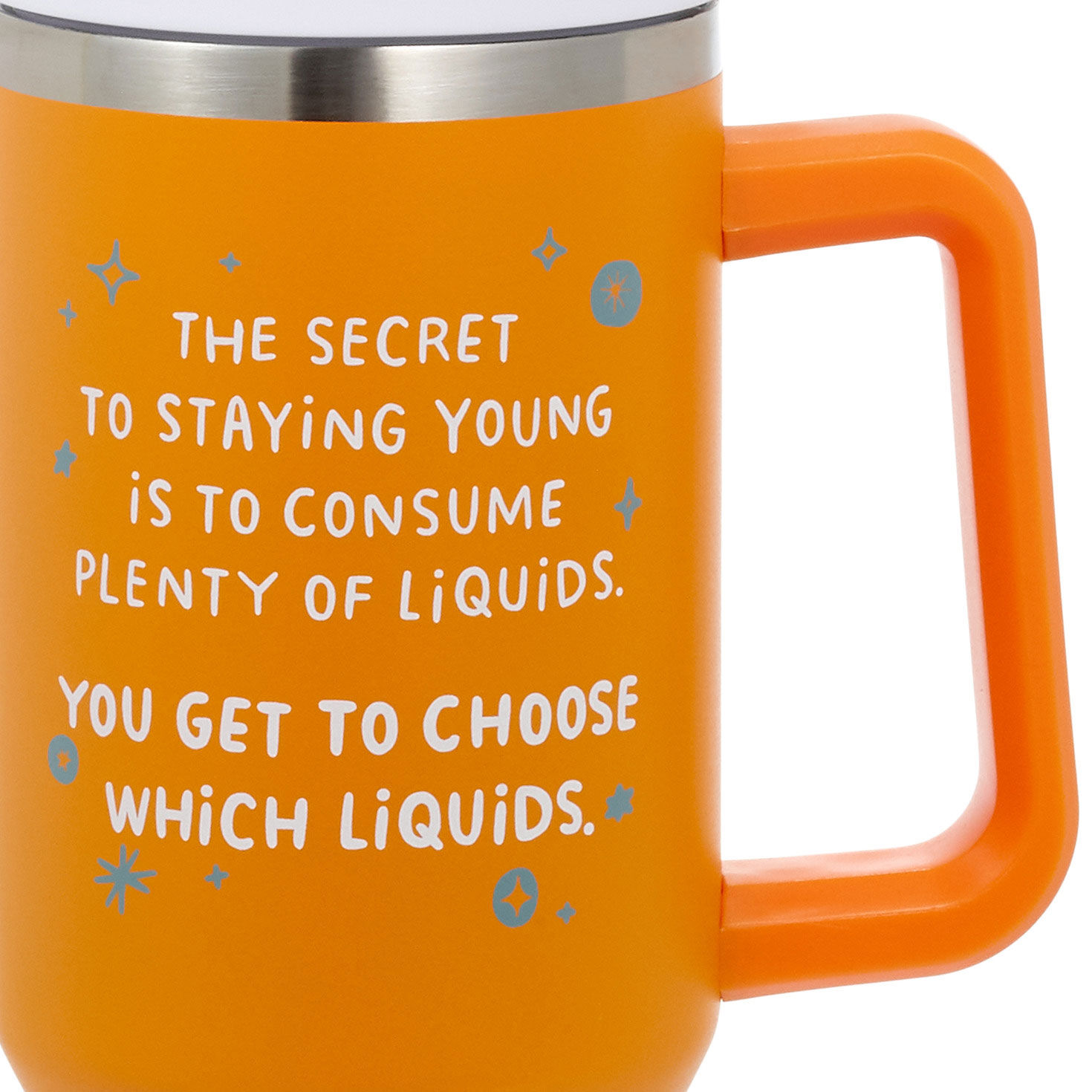 Secret to Staying Young Insulated Travel Cup With Handle, 42 oz., , large image number 4