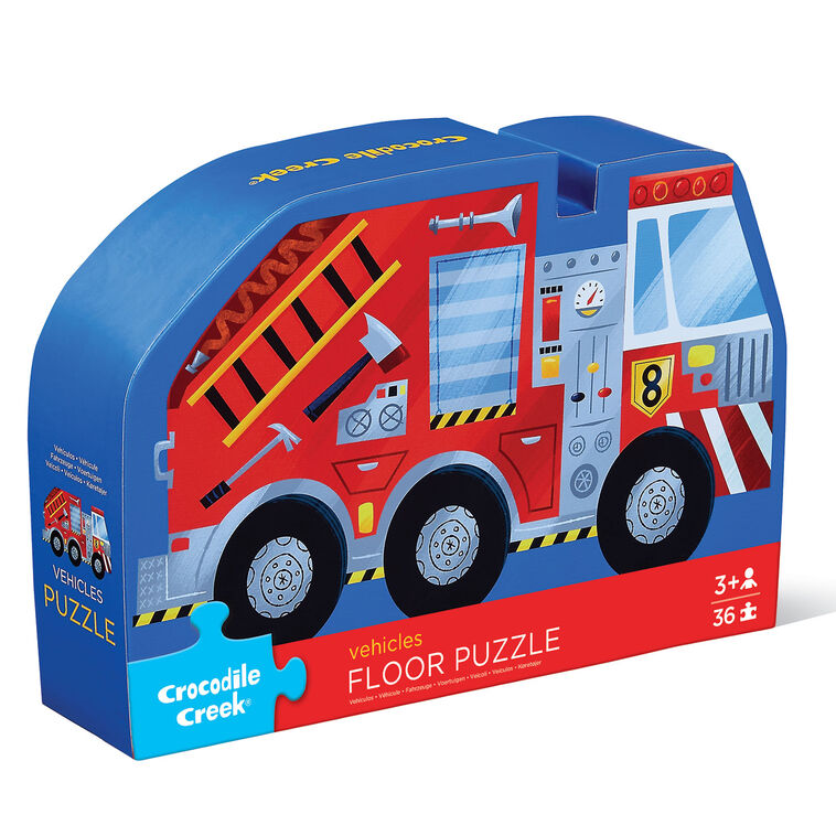 Crocodile Creek Vehicles 36-Piece Floor Puzzle