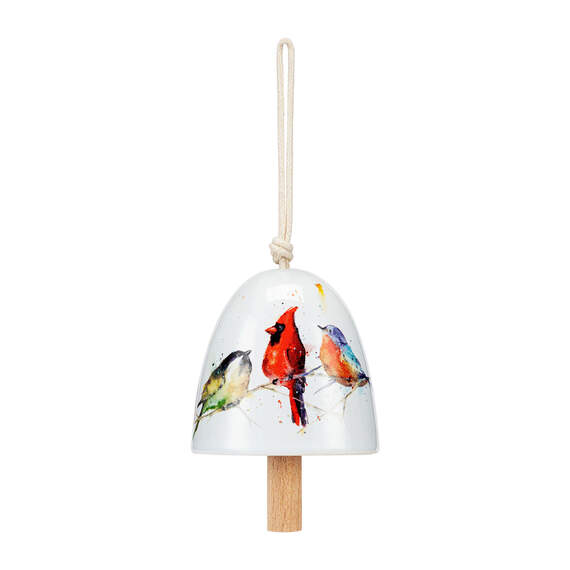 Demdaco Little Birds Mini Ceramic Bell, , large image number 1