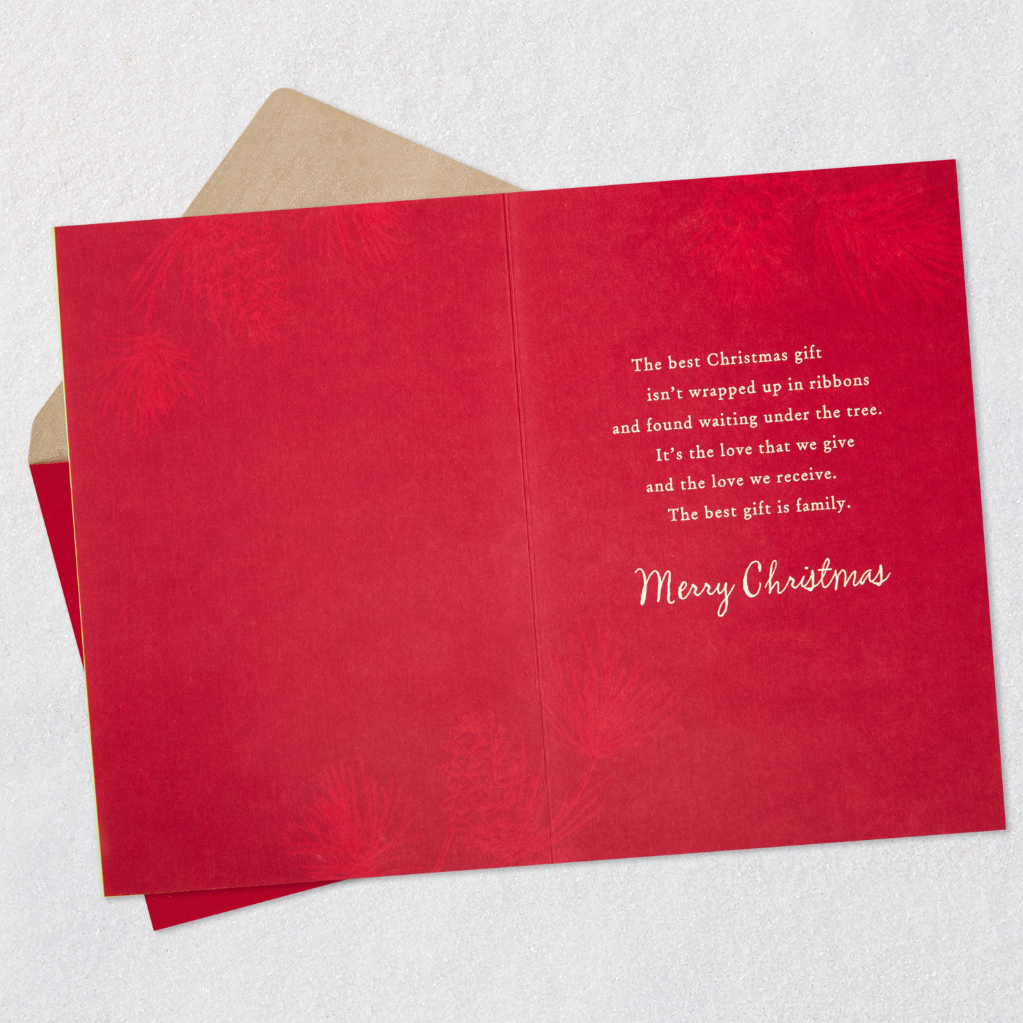 Family Is the Best Gift Christmas Card for Son and Daughter-in-Law for only USD 3.29 | Hallmark