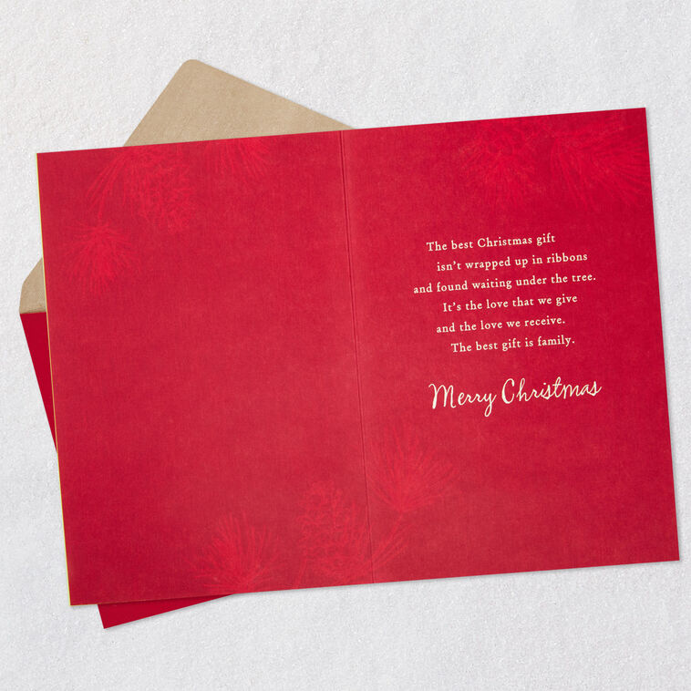Family Is the Best Gift Christmas Card for Son and Daughter-in-Law, , large image number 3