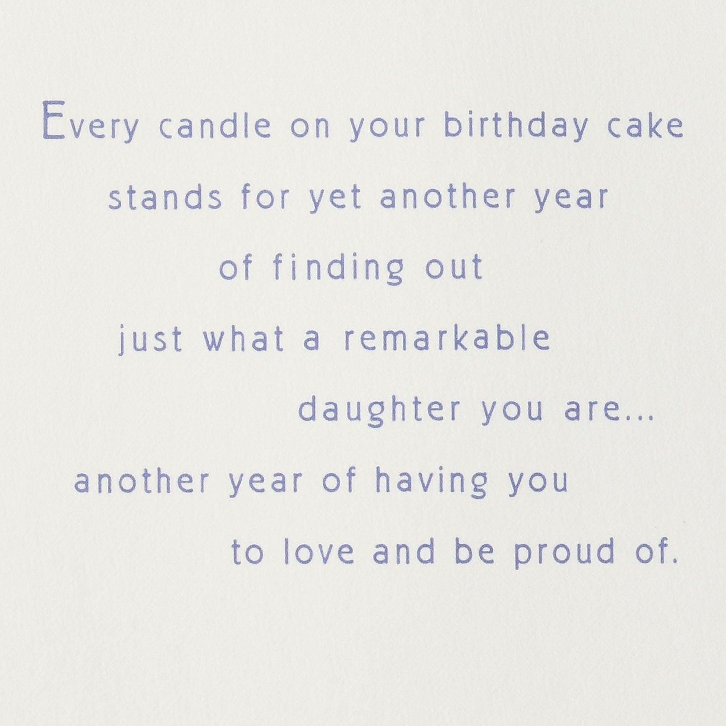 Floral Cake Daughter Birthday Card Sentiment image number 3