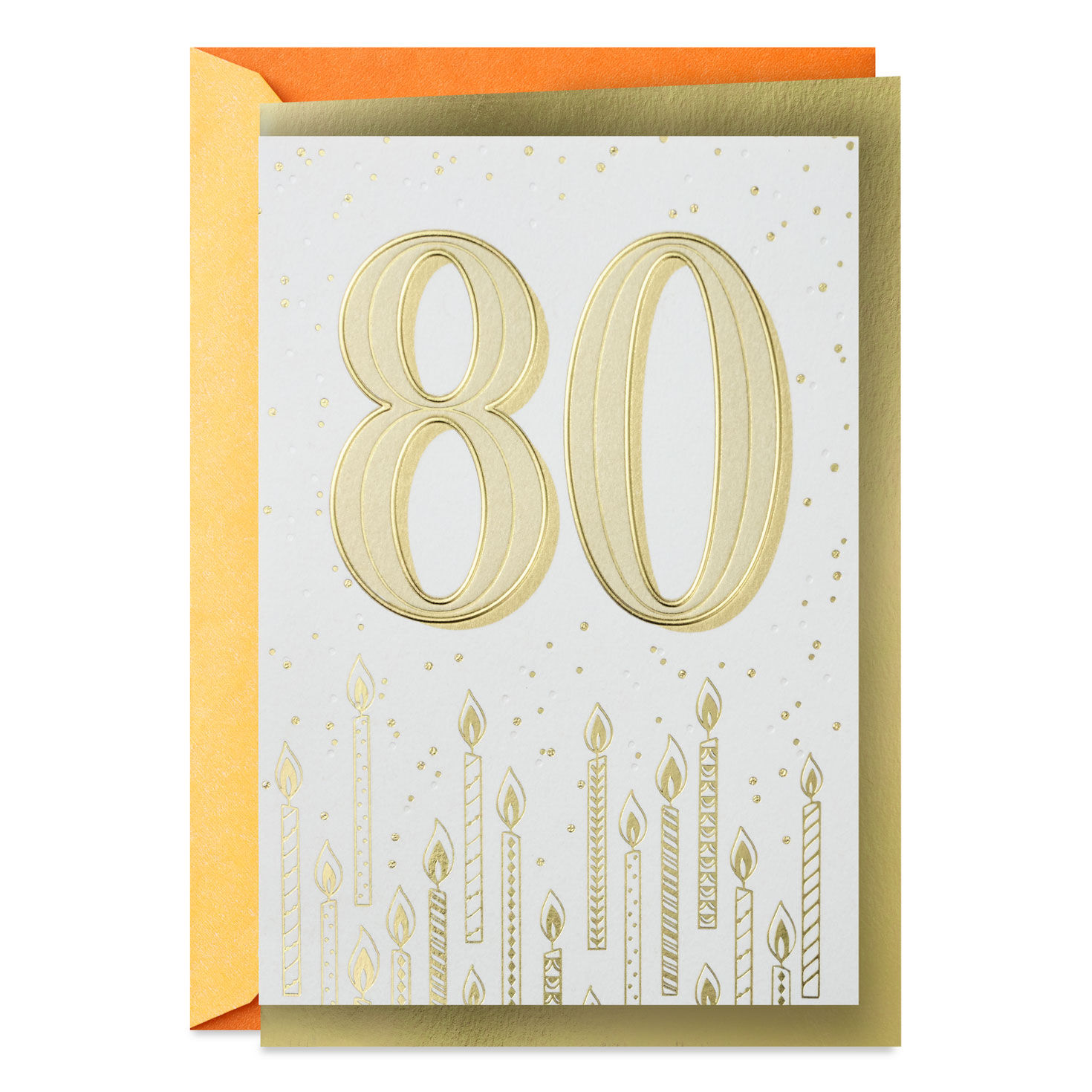 Keep On Shining 80th Birthday Card