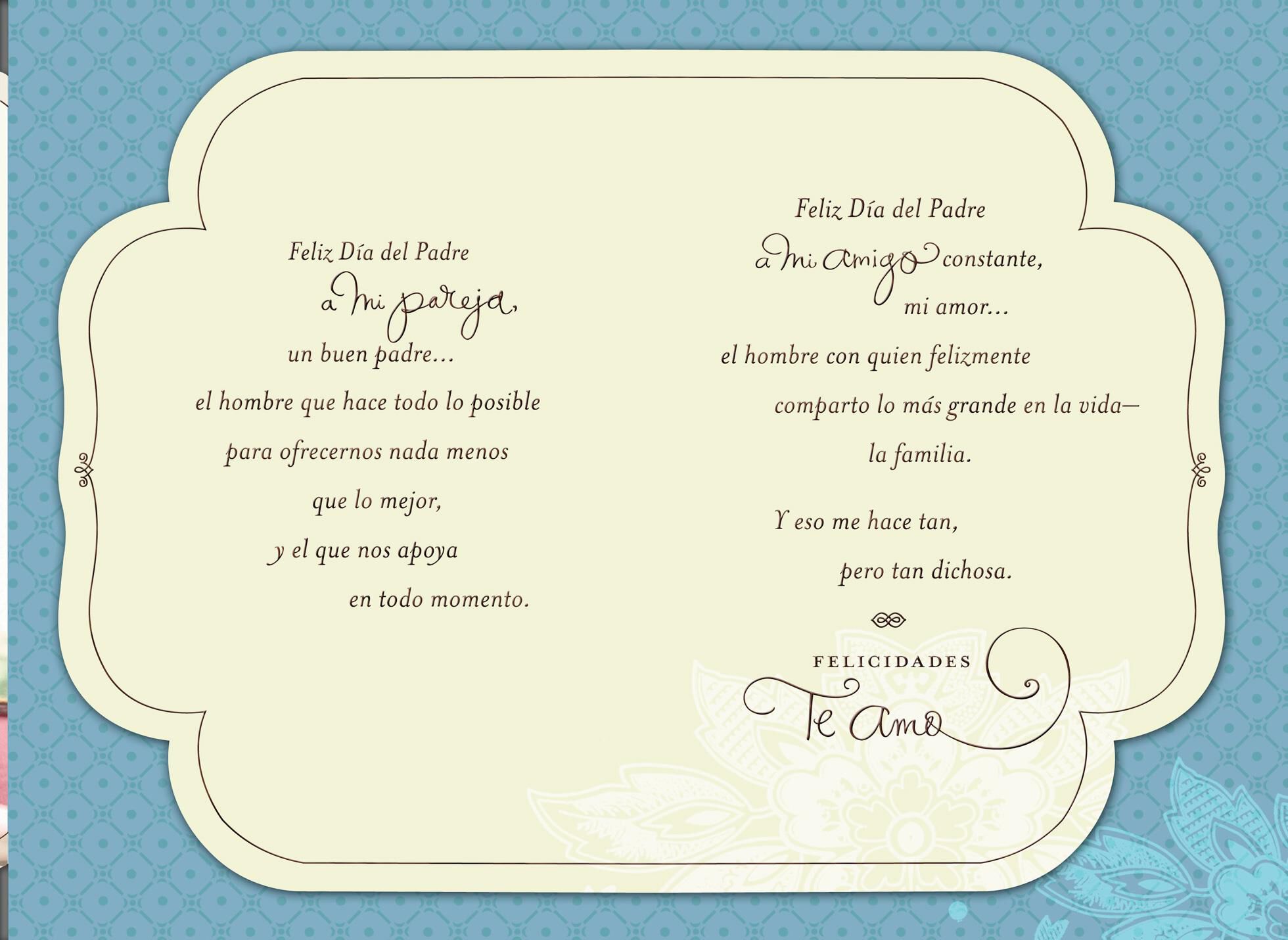 Lucky to Have You Romantic Spanish-Language Father's Day Card for Husband