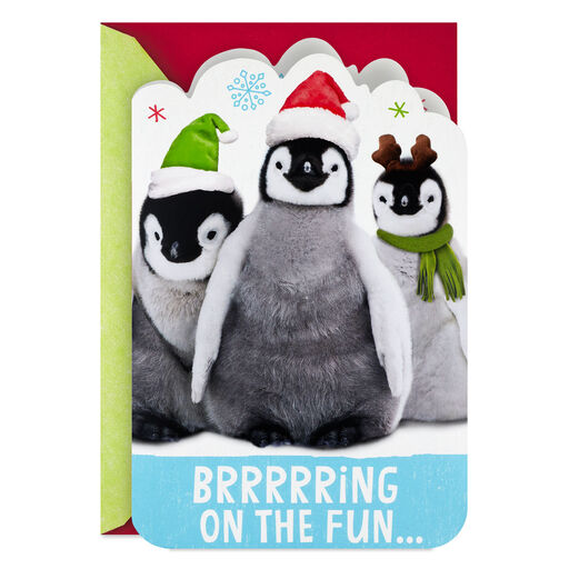 Bring on the Fun Penguins Musical Christmas Card, 