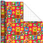 Super Mario™ on Colorful Squares Wrapping Paper, 17.5 sq. ft., , large image number 1