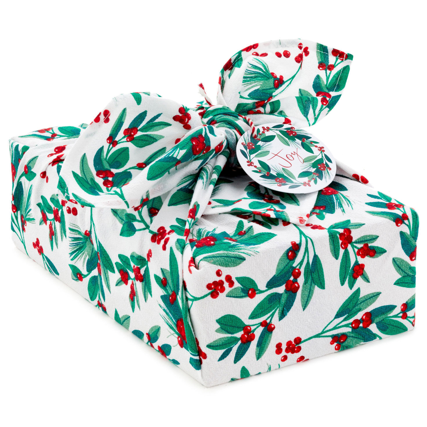 https://www.hallmark.com/dw/image/v2/AALB_PRD/on/demandware.static/-/Sites-hallmark-master/default/dw3ec91b75/images/finished-goods/products/5XW2087/Greenery-and-Berries-Christmas-Fabric-Gift-Wrap-With-Tag_5XW2087_01.jpg?sfrm=jpg