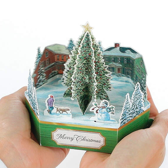 Christmas in Evergreen Tree 3D Pop-Up Christmas Card, , large image number 7