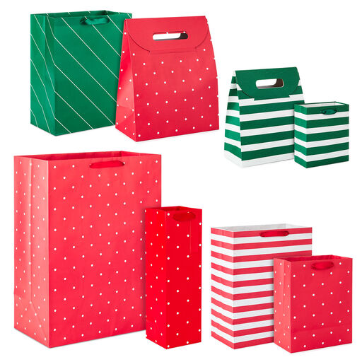 Holiday Basics Christmas Gift Bag Set, 