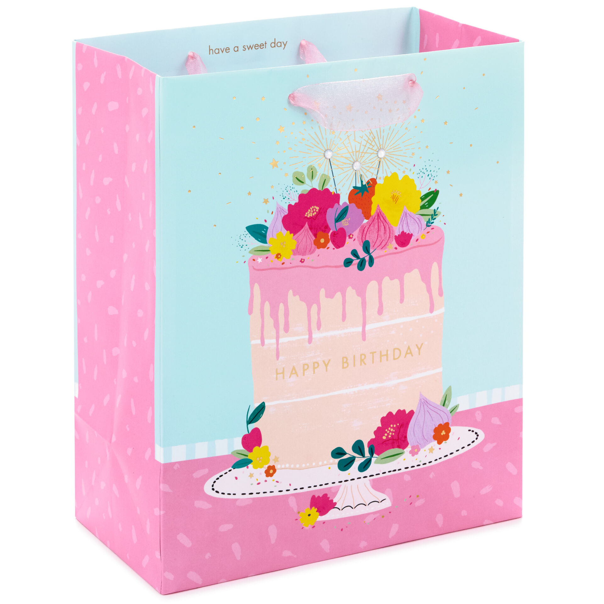9 6 Happy Birthday Cake With Candles Gift Bag Gift Bags Hallmark