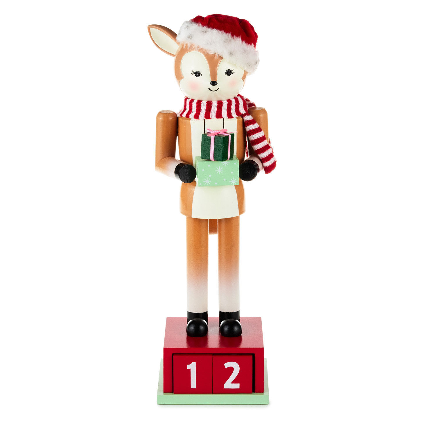 Reindeer Countdown Nutcracker Figurine, 15.5"