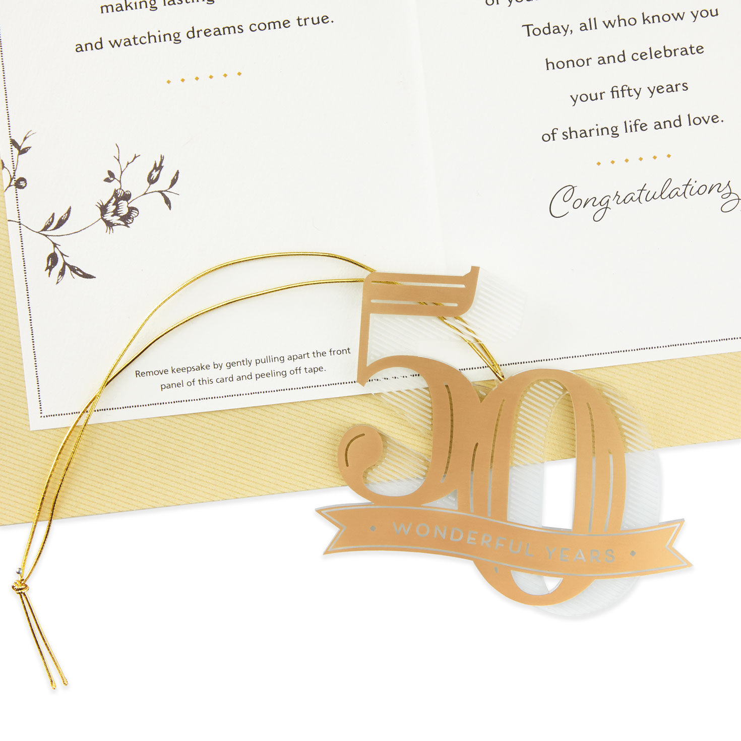 50th wedding anniversary ornament hallmark on sale