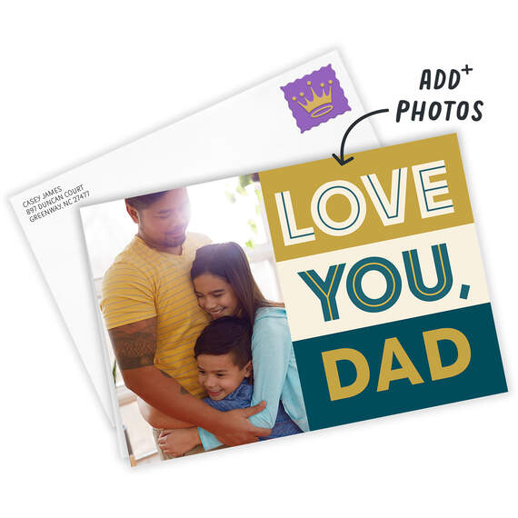 Personalized Love You Photo Card, , large image number 2