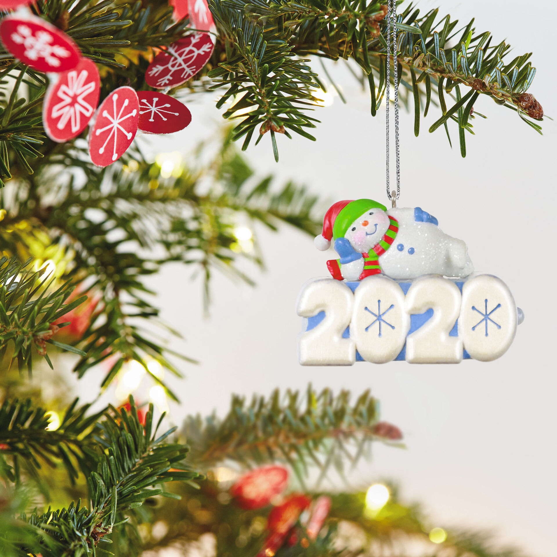 Mini A Snowy 2020 Ornament With Light 1 25 Keepsake Ornaments Hallmark