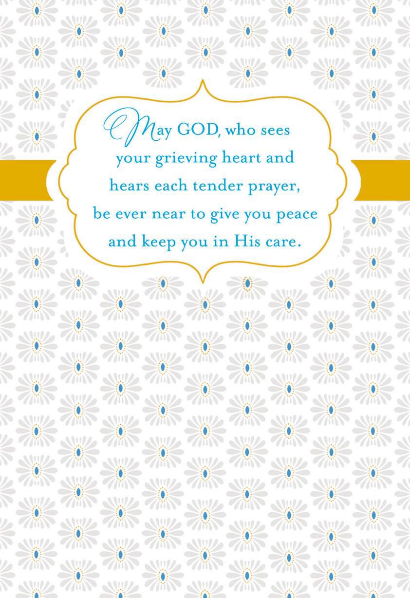 God Is Near Religious Sympathy Card