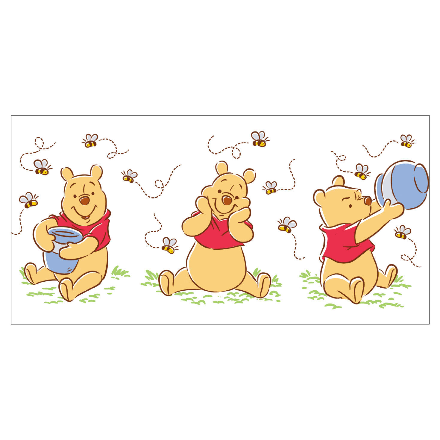 Winnie the Pooh With Hunny and Bees Collector Glass Full glass design  image number 2