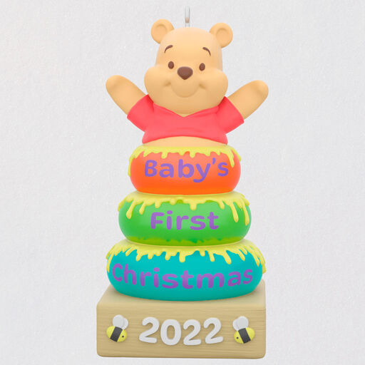 Disney Winnie the Pooh Baby's First Christmas 2022 Ornament, 