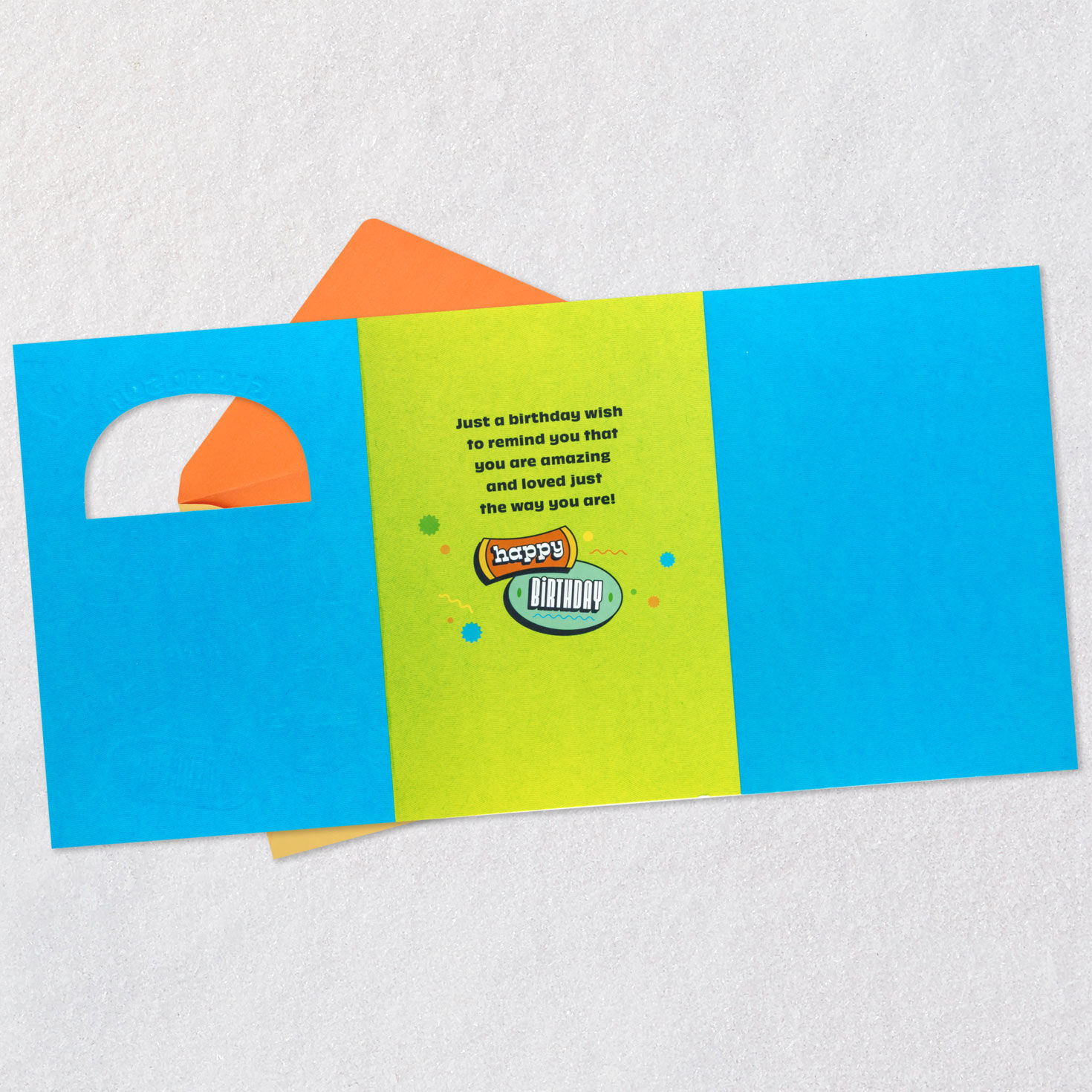 Grandson Birthday Card With Sun Decal Sticker open card with envelope image number 3