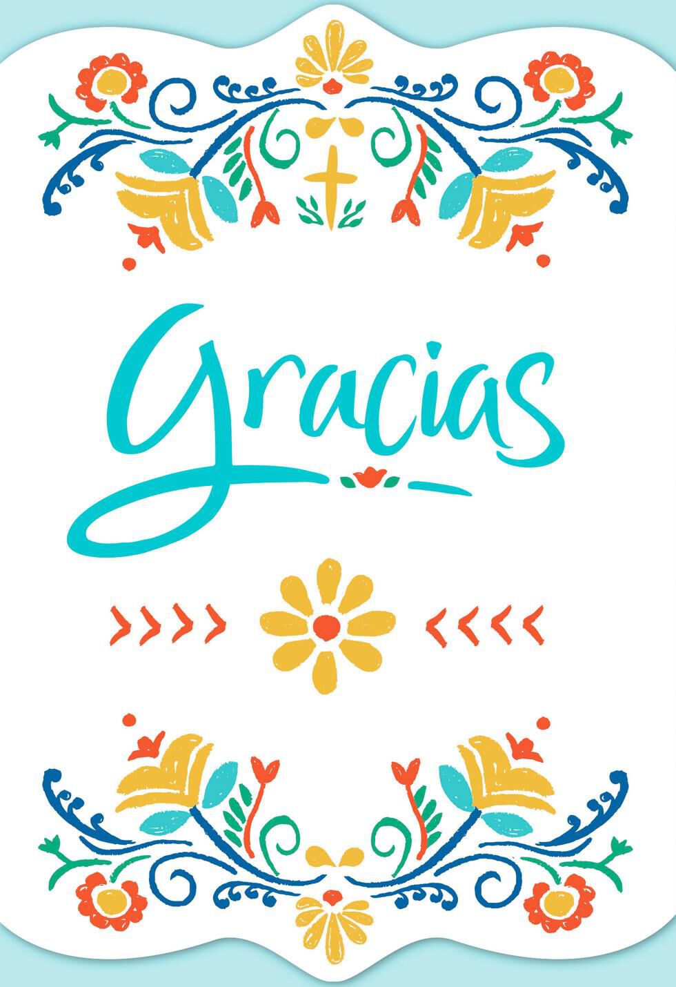 May God Bless You Always Spanish-Language Religious Thank You Card ...