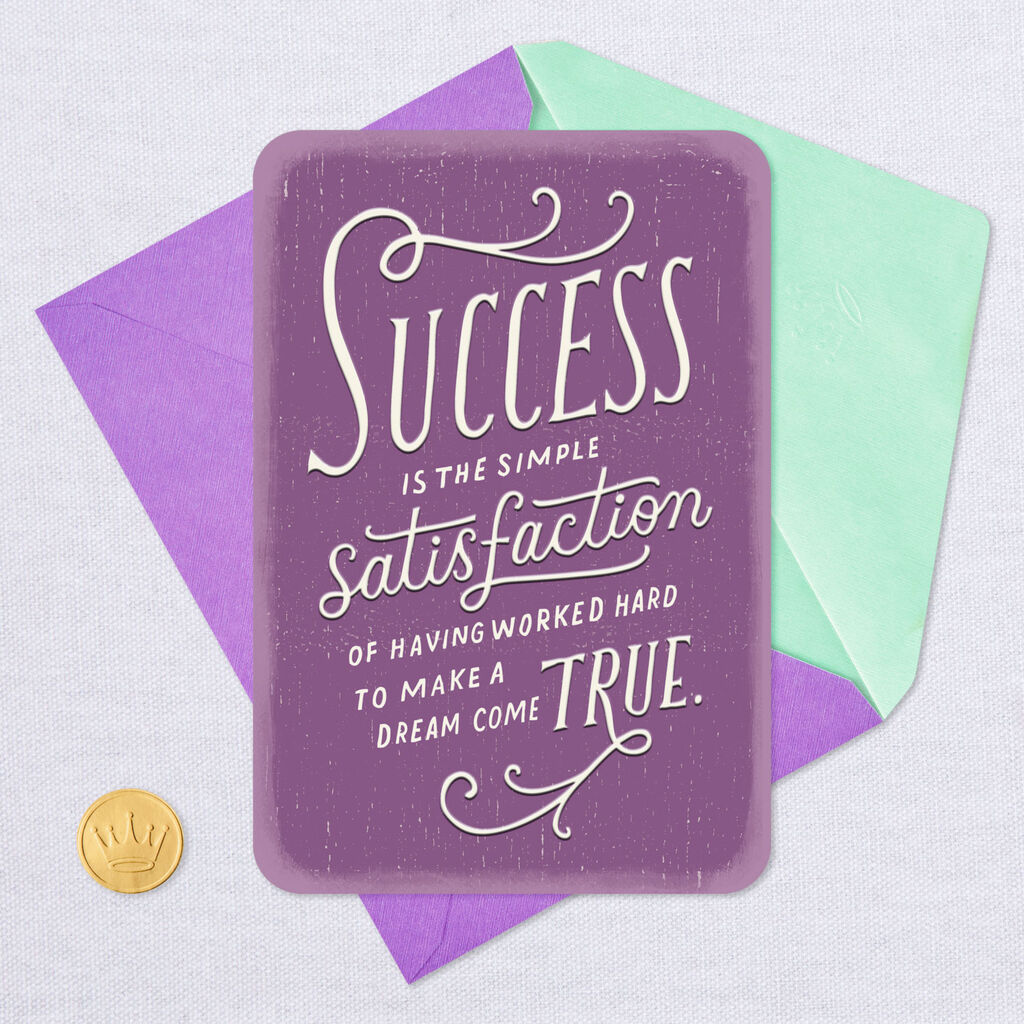 Impressed By Your Success Congratulations Card - Greeting Cards - Hallmark