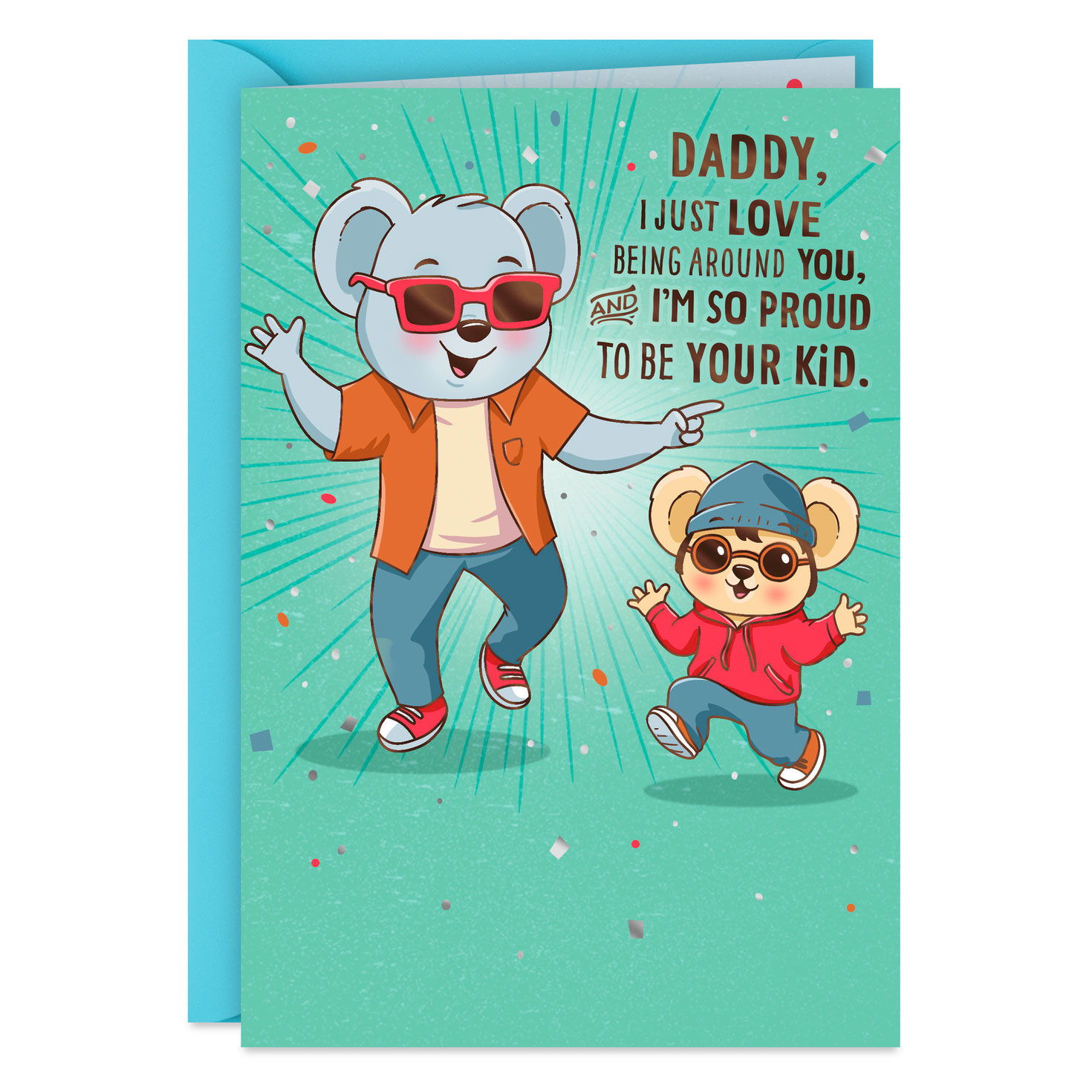 Proud To Be Your Kid Birthday Card for Dad