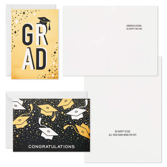Confetti Celebration Assorted Graduation Cards, Pack of 36, , large image number 3