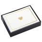 Glittery Gold Hearts Blank Note Cards, Box of 10, , large image number 1