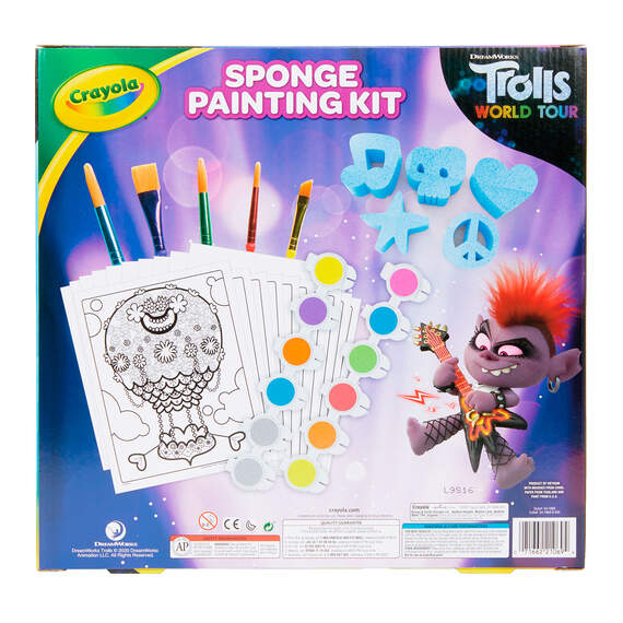 Crayola® Trolls Washable Sponge Painting Kit, 35+ Pieces, , large image number 3