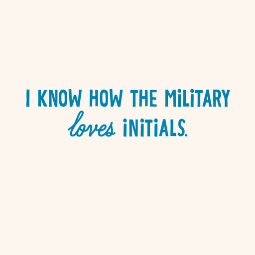 Thinking About You All the Time Military Love Card, 