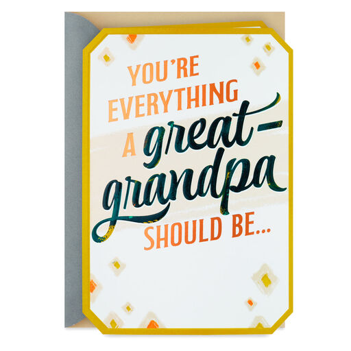 Especially Loved Father's Day Card for Great-Grandpa, 