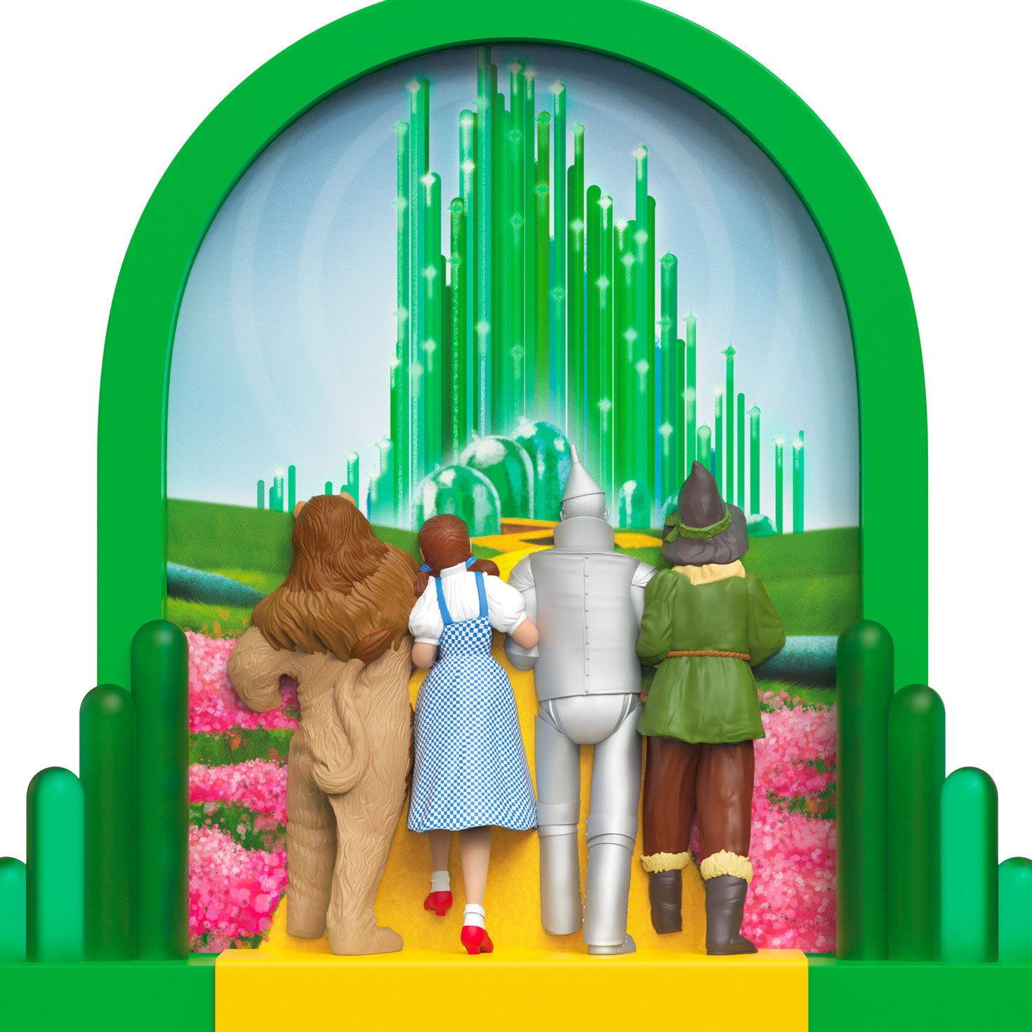 Wizard of Oz to Emerald City Keepsake Ornament closeup view image number 5