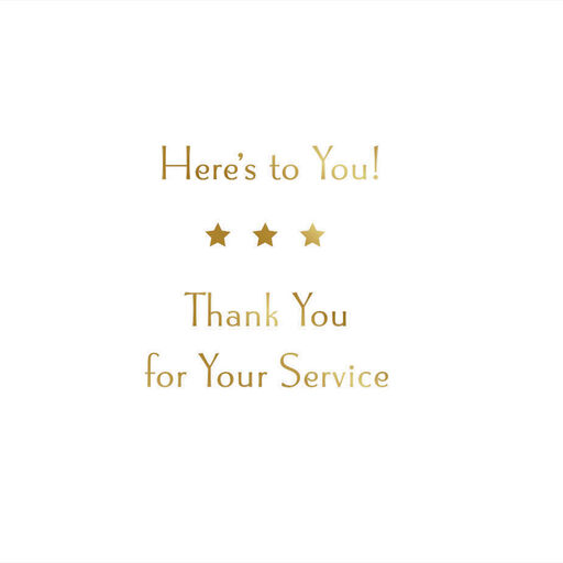 Here's to You! Military Thank-You Card, 