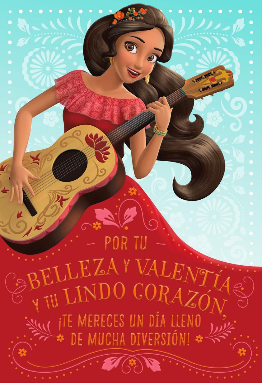 Disney Elena of Avalor Birthday Card With Stickers