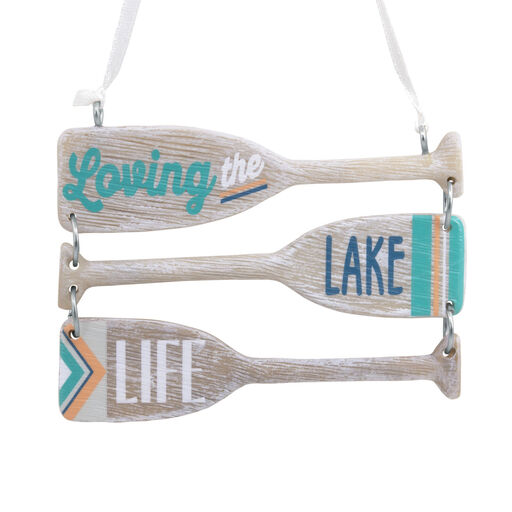 Loving Lake Life Paddles Hallmark Ornament, 