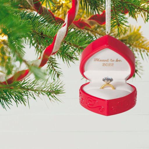 Meant to Be Engagement 2022 Porcelain Ornament, 